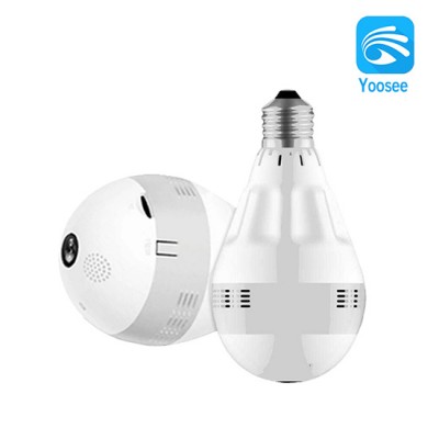 Yoosee 360degree VR Panoramic 1080P HD WIFI Connection Home Bulb IP Monitoring Camera