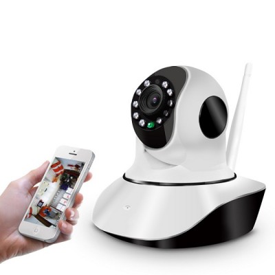 720P 1MP Home Indoor Wireless WIFI TF Card Storage CCTV Security IP Camera