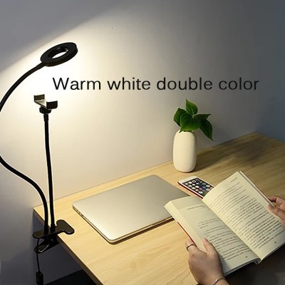 Flexible Long Arm Goose Neck Fill Light Dimmable Live Broadcast Desk Mobile Cell Phone Holder Bracket Stand