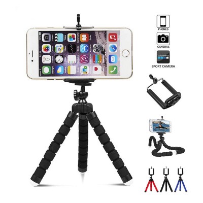Flexible Octopus Tripod Mini Universal Mobile Cell Phone Digital Camera Holder Supports 55-85mm Body-wide Smart Phones 360degree