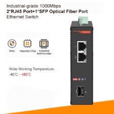2 RJ45 Port 1 Optical Fiber Port Full Gigabit 1000Mbps Industrial Ethernet Network Switch Switcher
