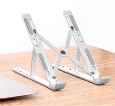 Upgrade Laptop Stand Portable 6 Heights Adjustable Aluminum  Desktop Ventilated Cooling Holder Folding for MacBook