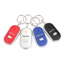 LED Anti-Lost Alarm Keychain Smart Tag Locator Pet Child Tag Remote Whistle Key Finder