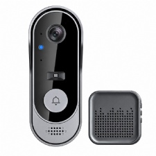 Tuya Smart Video Doorbell with Two-Way Intercom TF Card Recording APP Alerts IP65 Waterproof